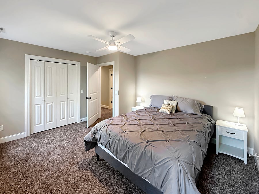 Full bedroom with large closet