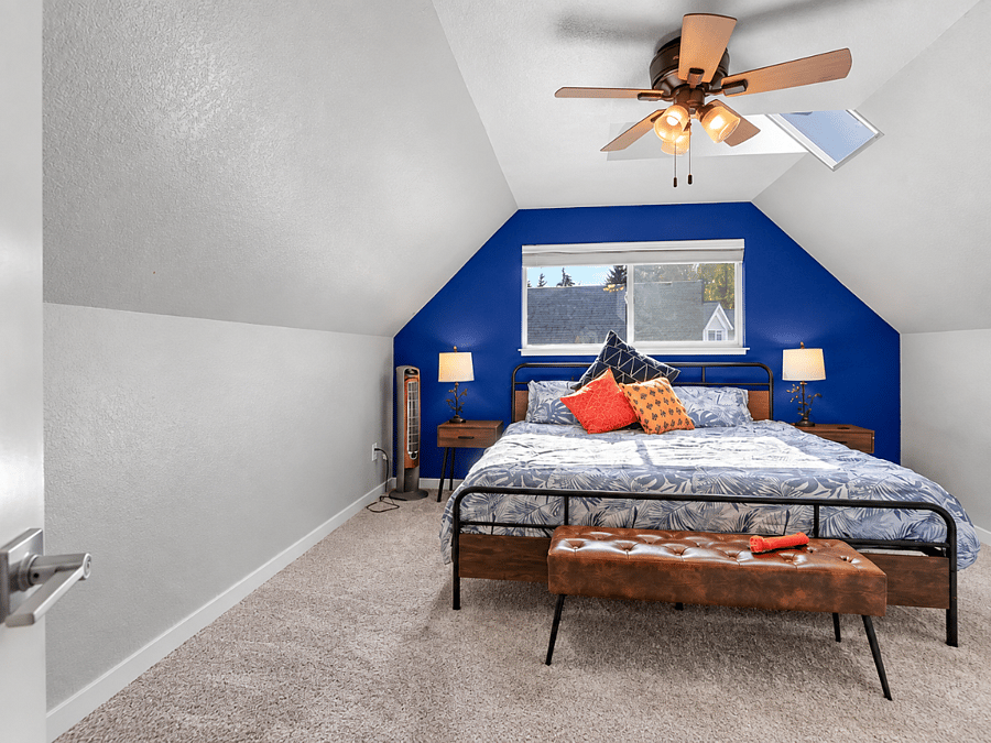 Upstairs Bedroom #1 with Walk In Closet