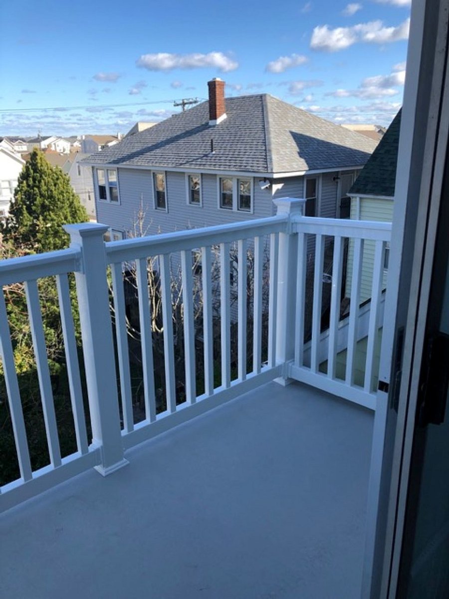 Balcony off the loft on third floor.