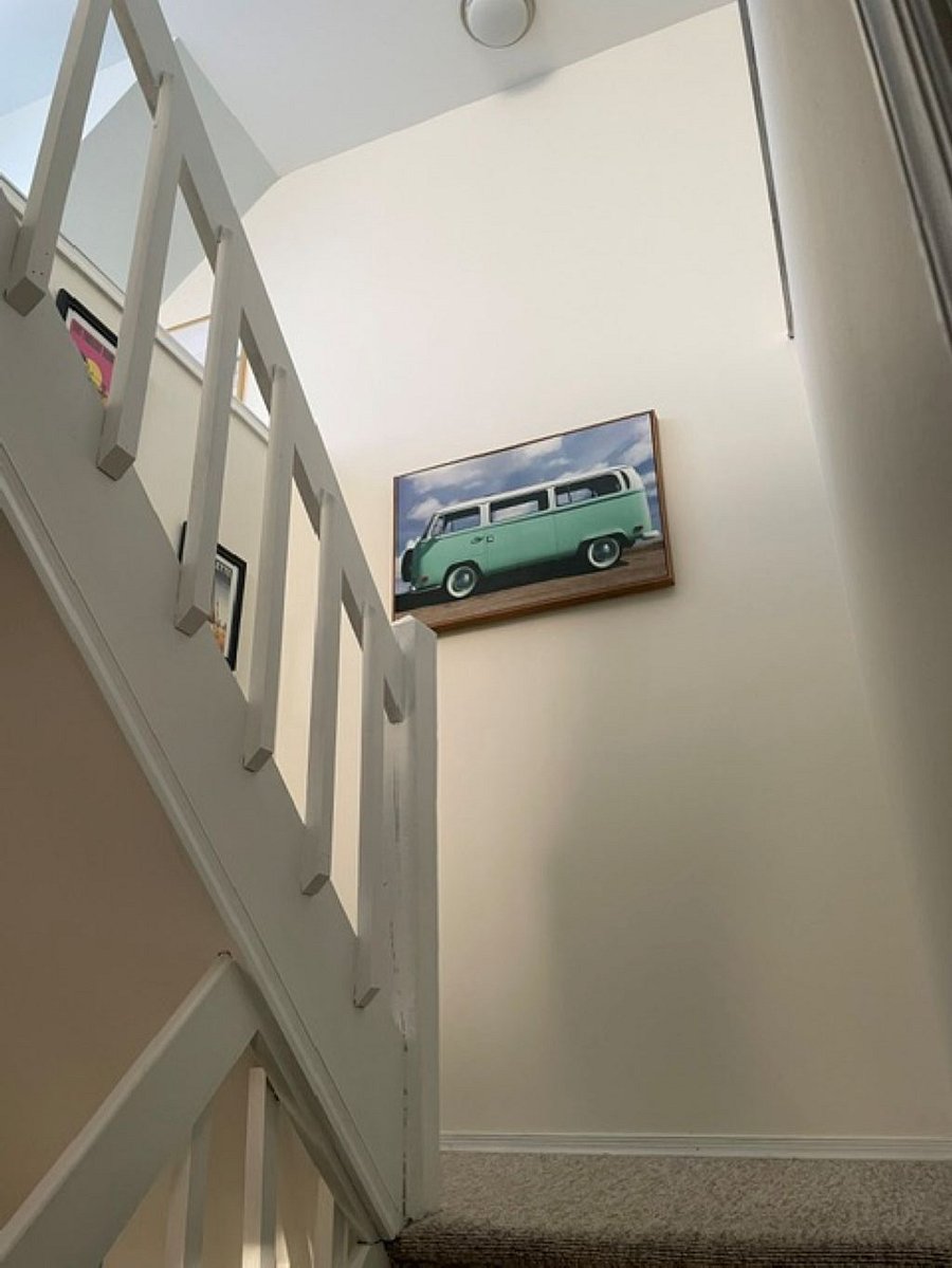 Stairs to the loft on third floor.