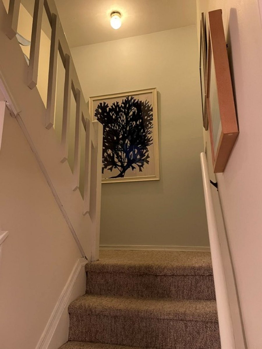 Stairs to second level.