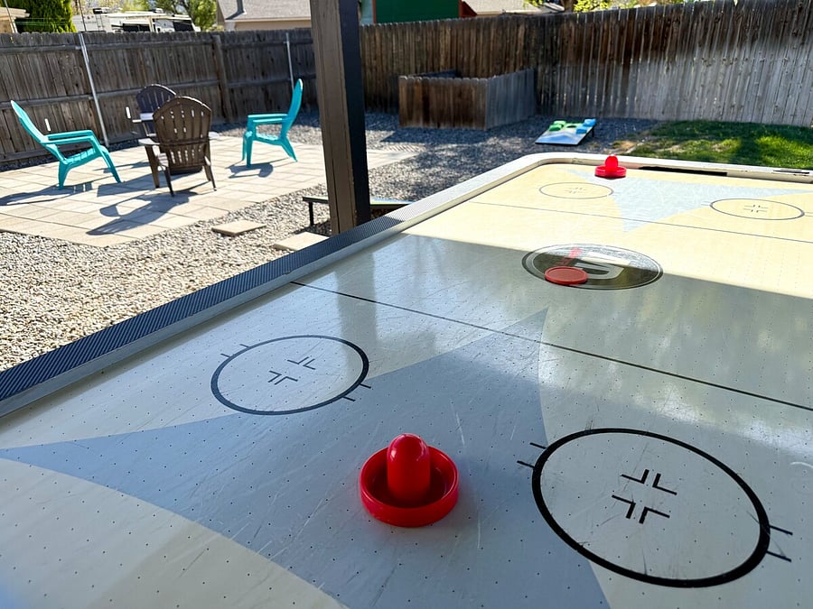 Back Yard with Air Hockey