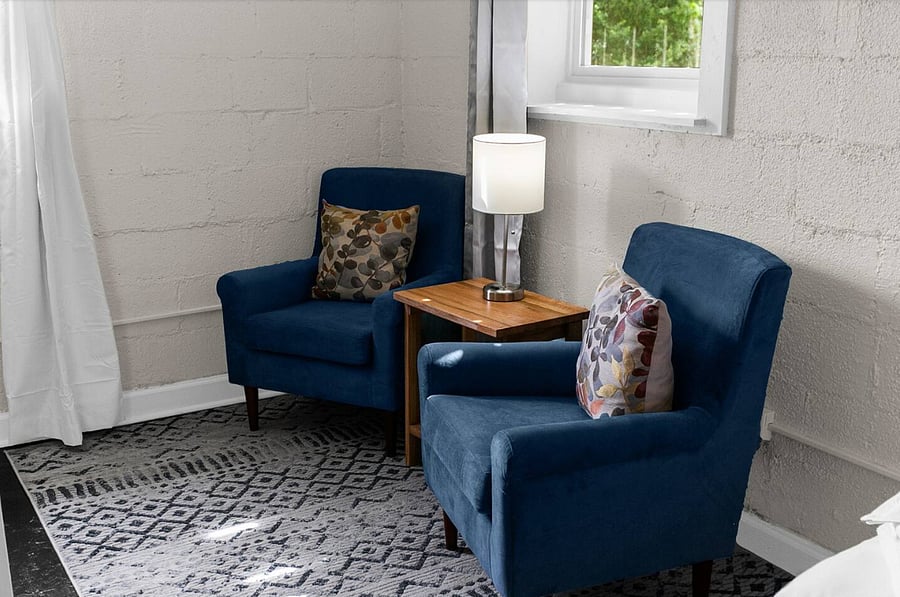 Designed for flexibility, this twin bedroom includes a separate sitting area-ideal for quiet moments, work, or simply relaxing in your own space.