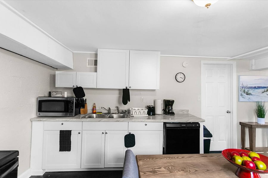 Cook with ease in a fully equipped kitchen featuring modern appliances and everything you need to prepare meals during your stay.