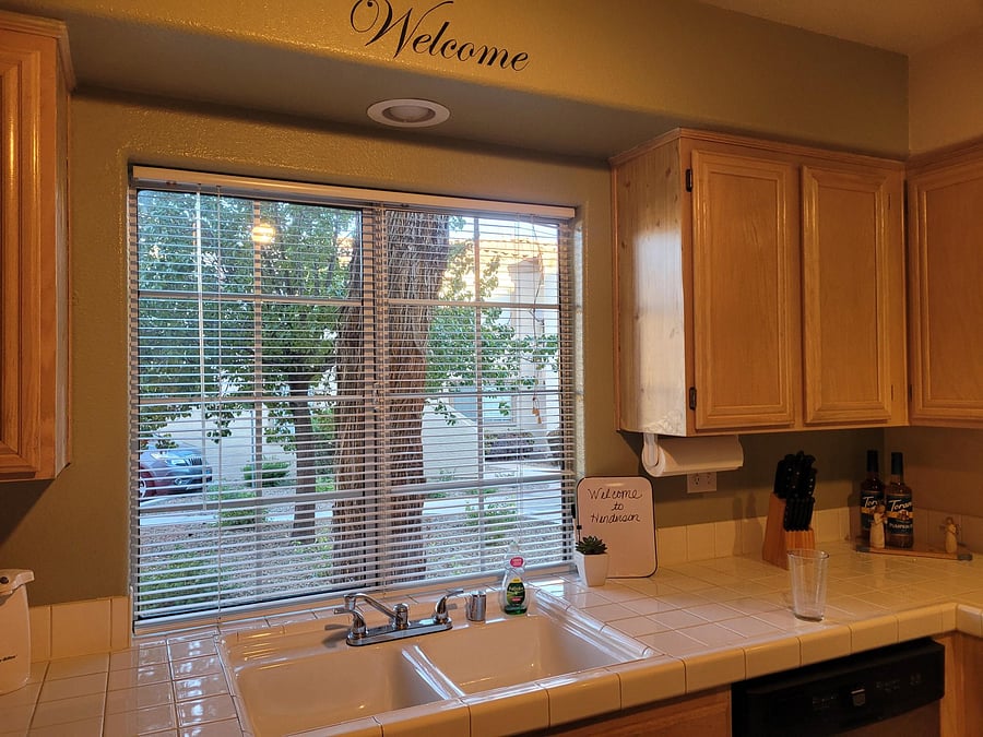 Your view out the kitchen window