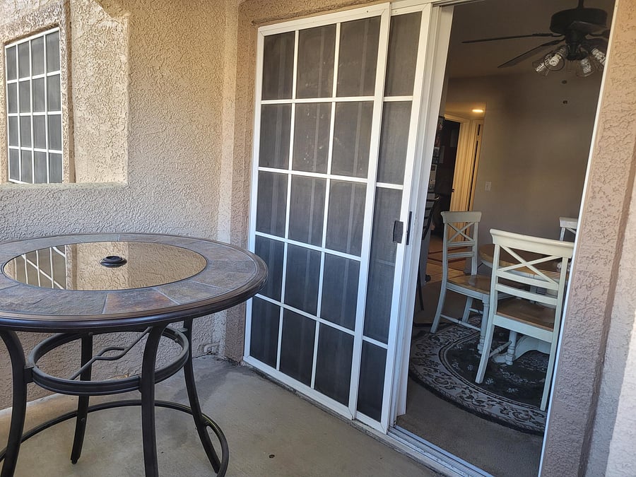 Private patio to enjoy