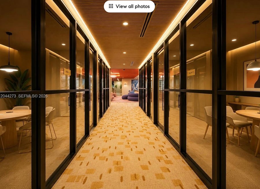 Private remote work office space with boardroom