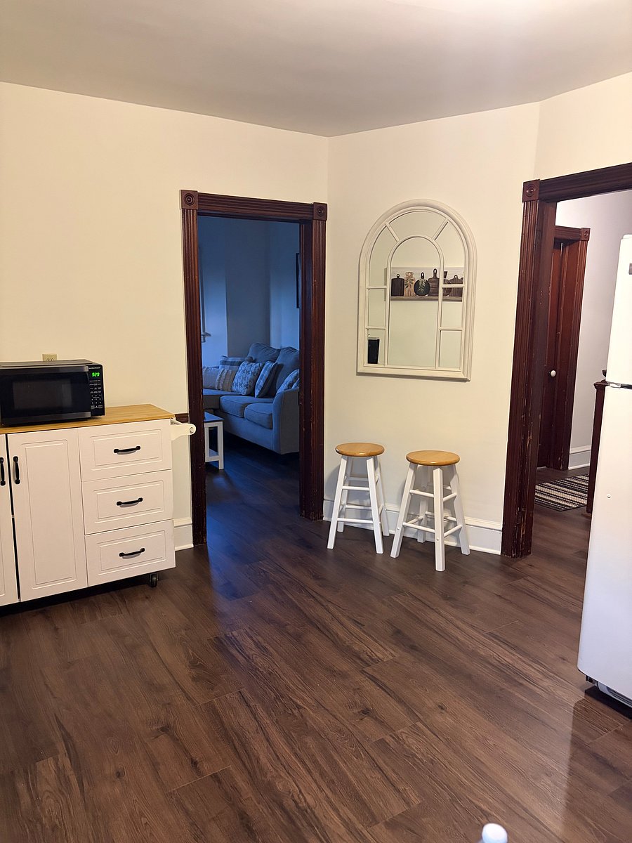 Kitchen - the island becomes a bar table for sitting room