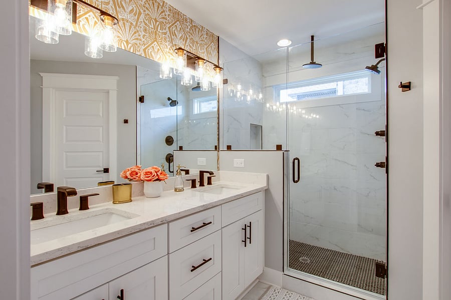 One upstairs Master Bath