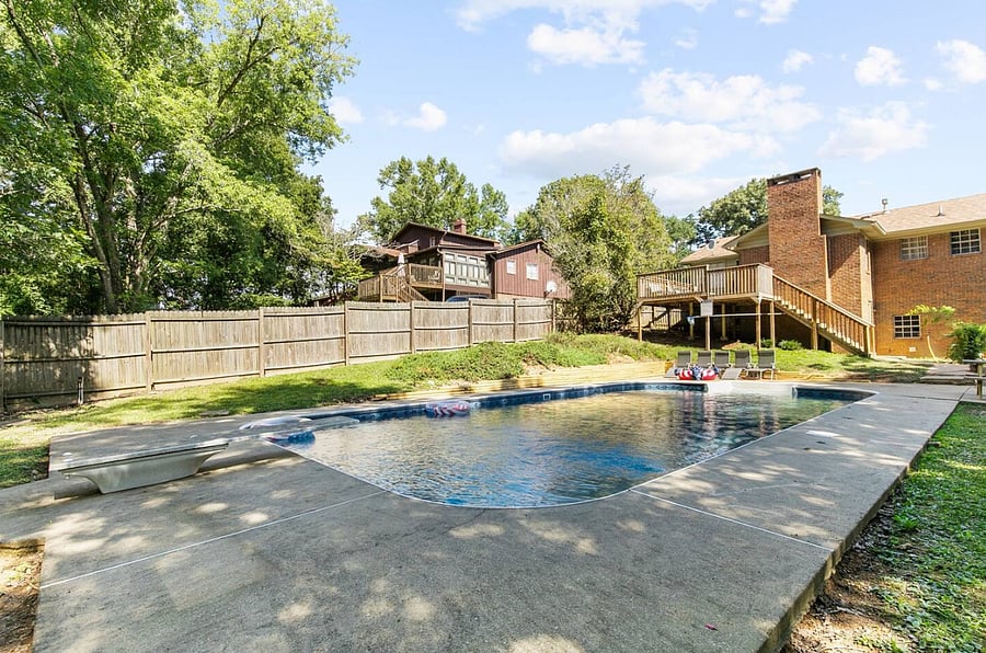 The private pool invites you to slow down and settle in, whether you're starting your morning with a quiet swim or spending the afternoon soaking up the sun in your own spacious backyard retreat.