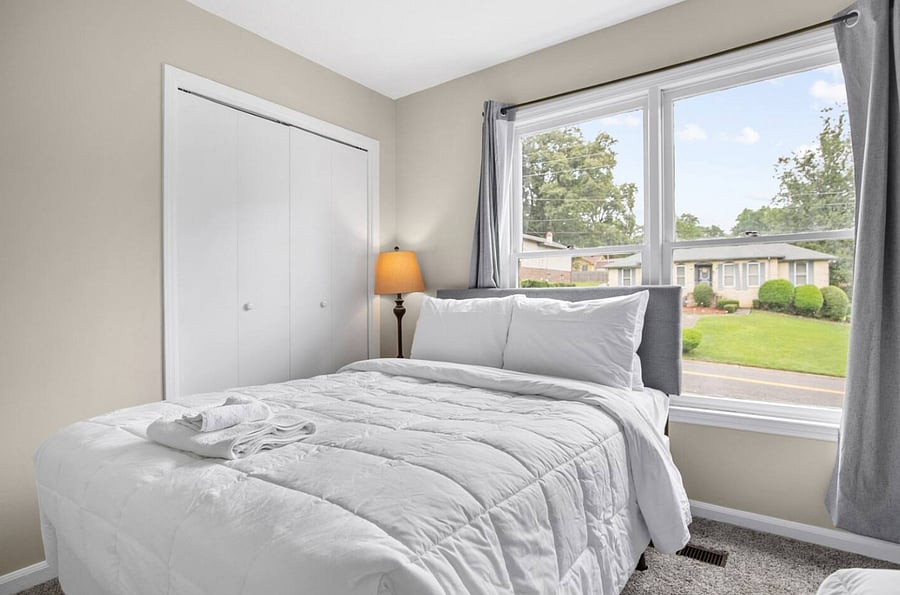 With a queen and full bed, this room provides flexibility without sacrificing comfort-an inviting place to unwind, settle in, and enjoy a restful night after a full day.