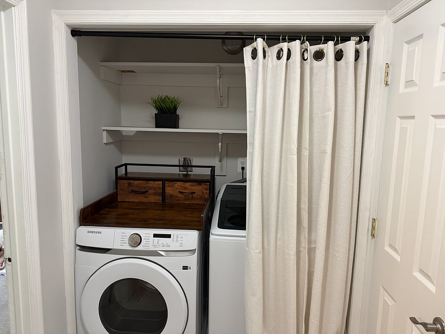 In unit washer and dryer