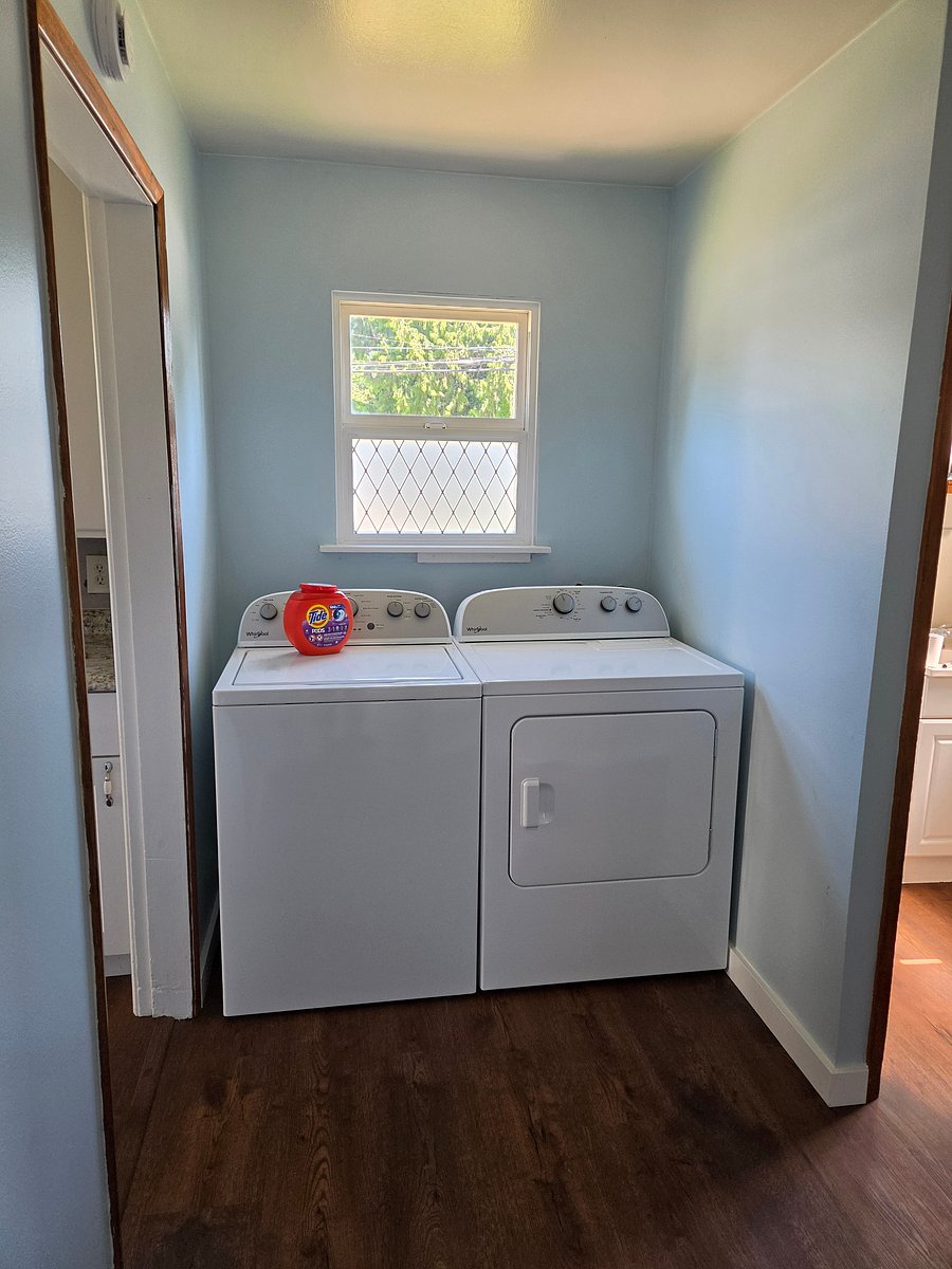New efficiency washer and dryer.