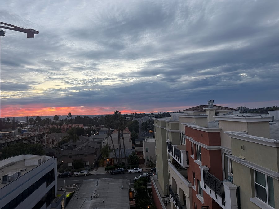 Beautiful west facing sunset views