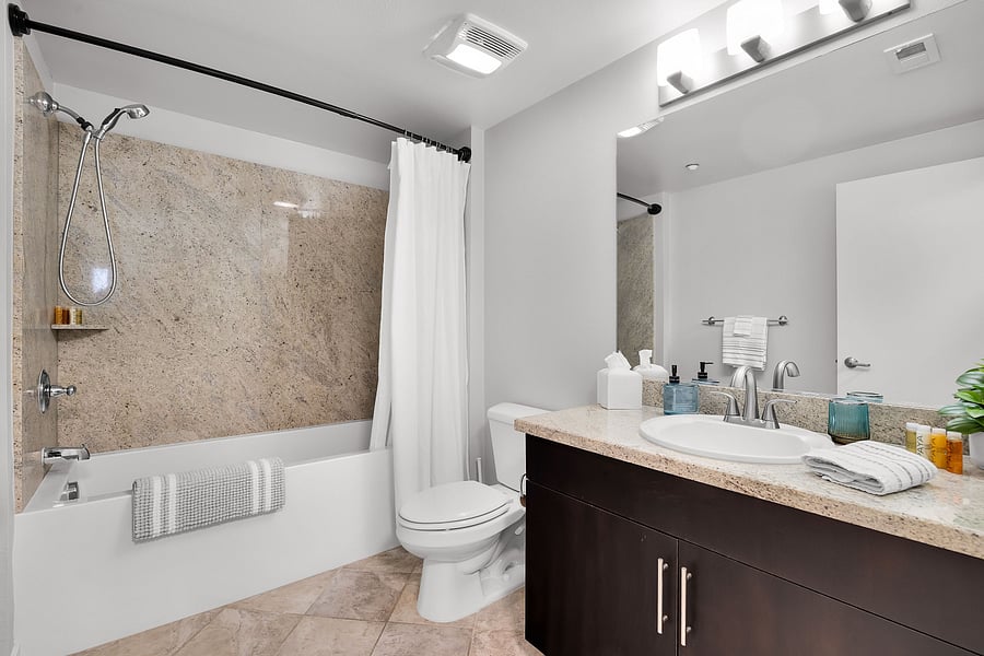 2nd Bathroom with tub / shower combo