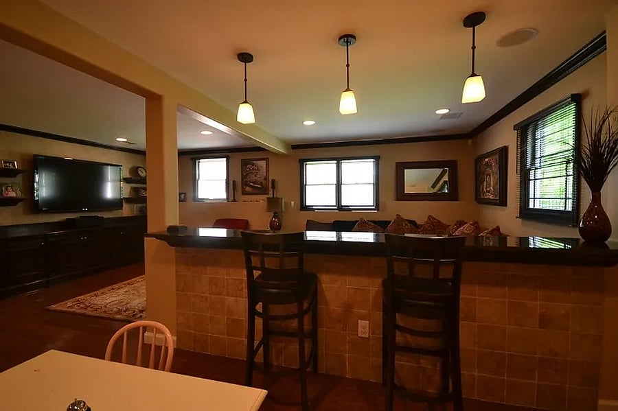 Family room bar