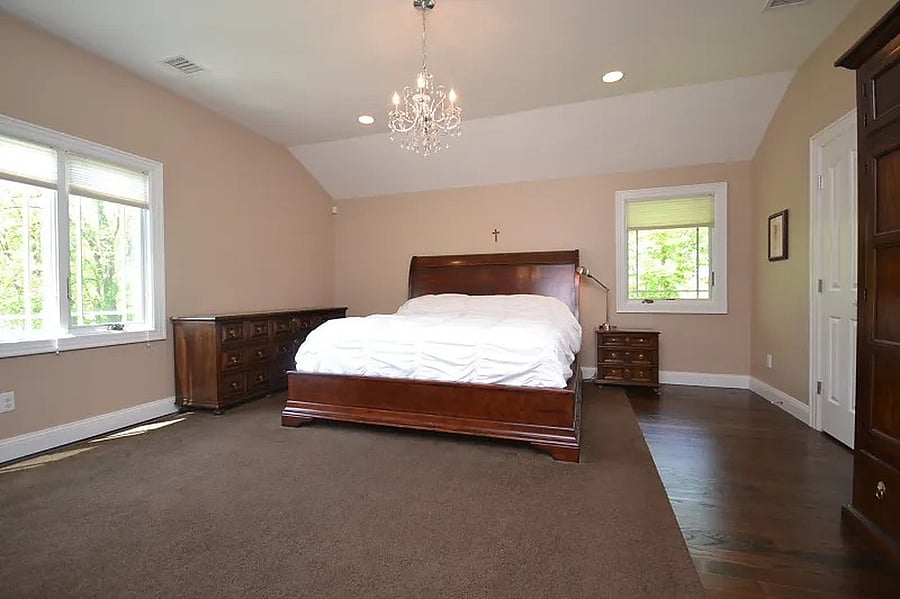 Master Bedroom with his and her walk in closets