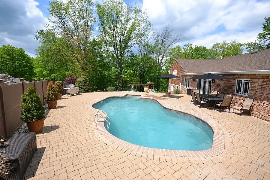 Patio and pool
