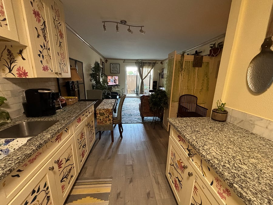 A view from the kitchen