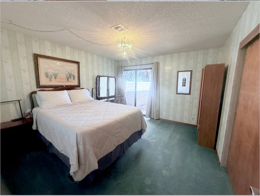 Private second bedroom with a queen bed, spacious closet, full dresser storage, easy to access to its own private bathroom.