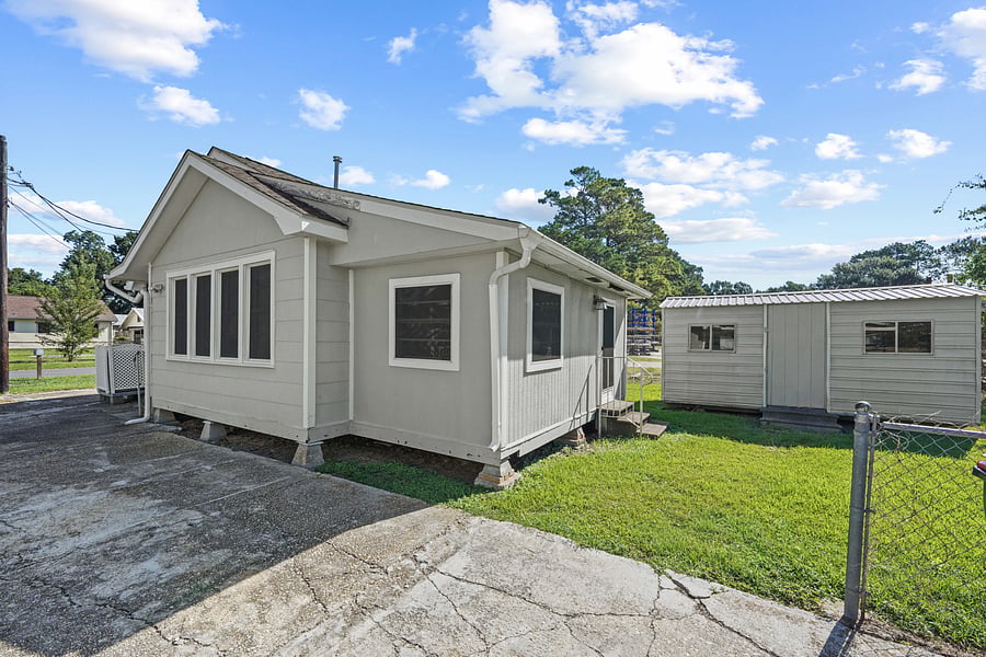 Great backyard with patio set and fenced back third of back yard-a safe and spacious area ideal for fresh air and pets to run around!