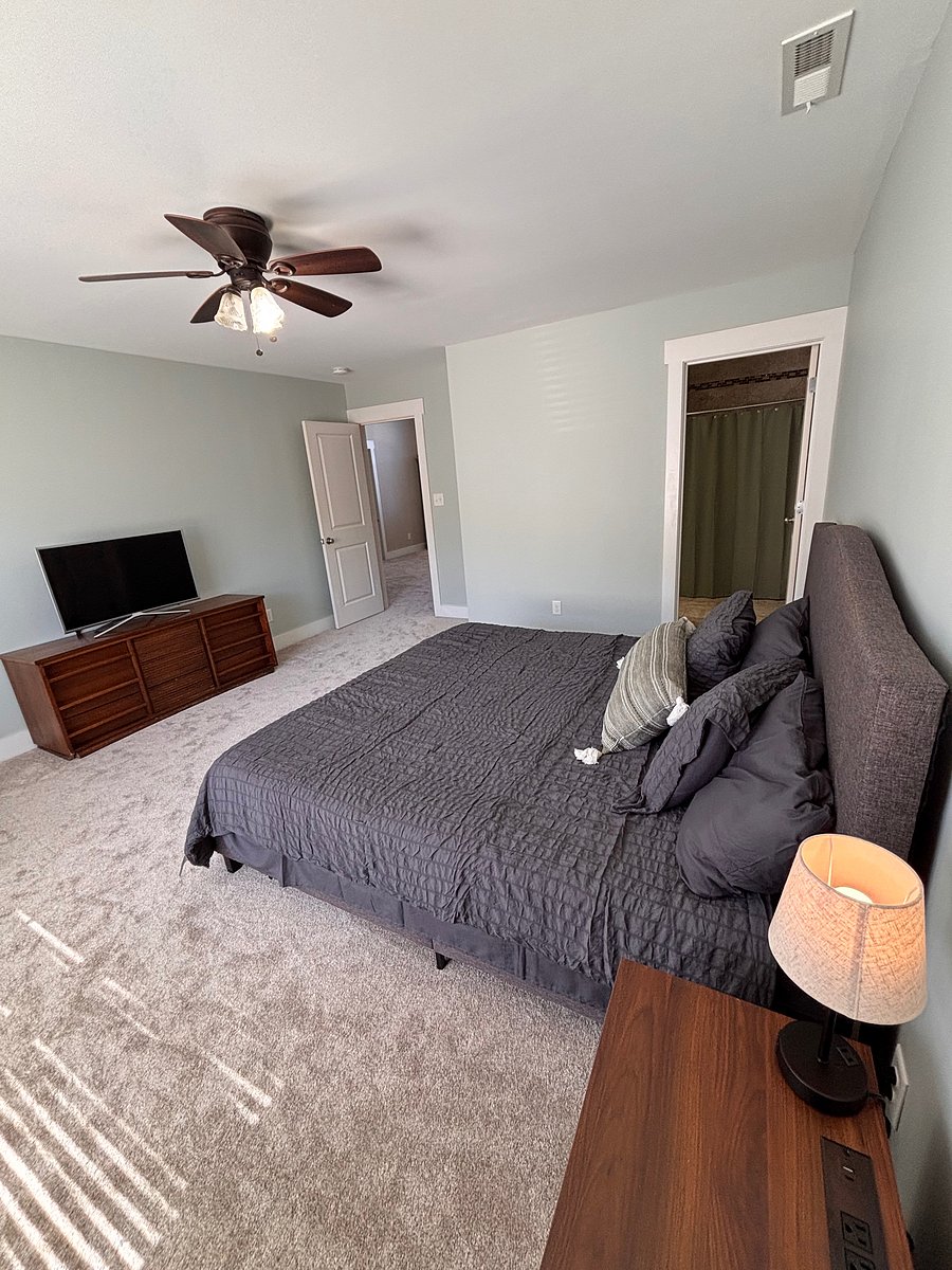 Upstairs master with King bed (bedroom #2).