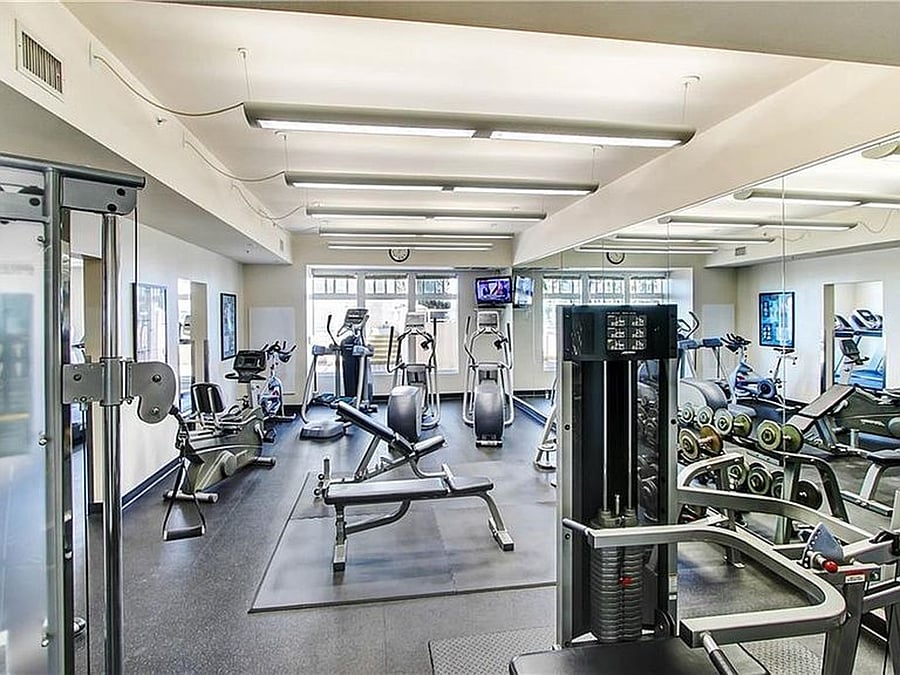 Resort-style building amenities including a  24-hour fitness center