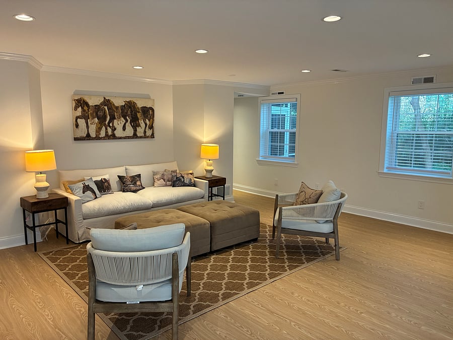 Second bedroom overlooking woods