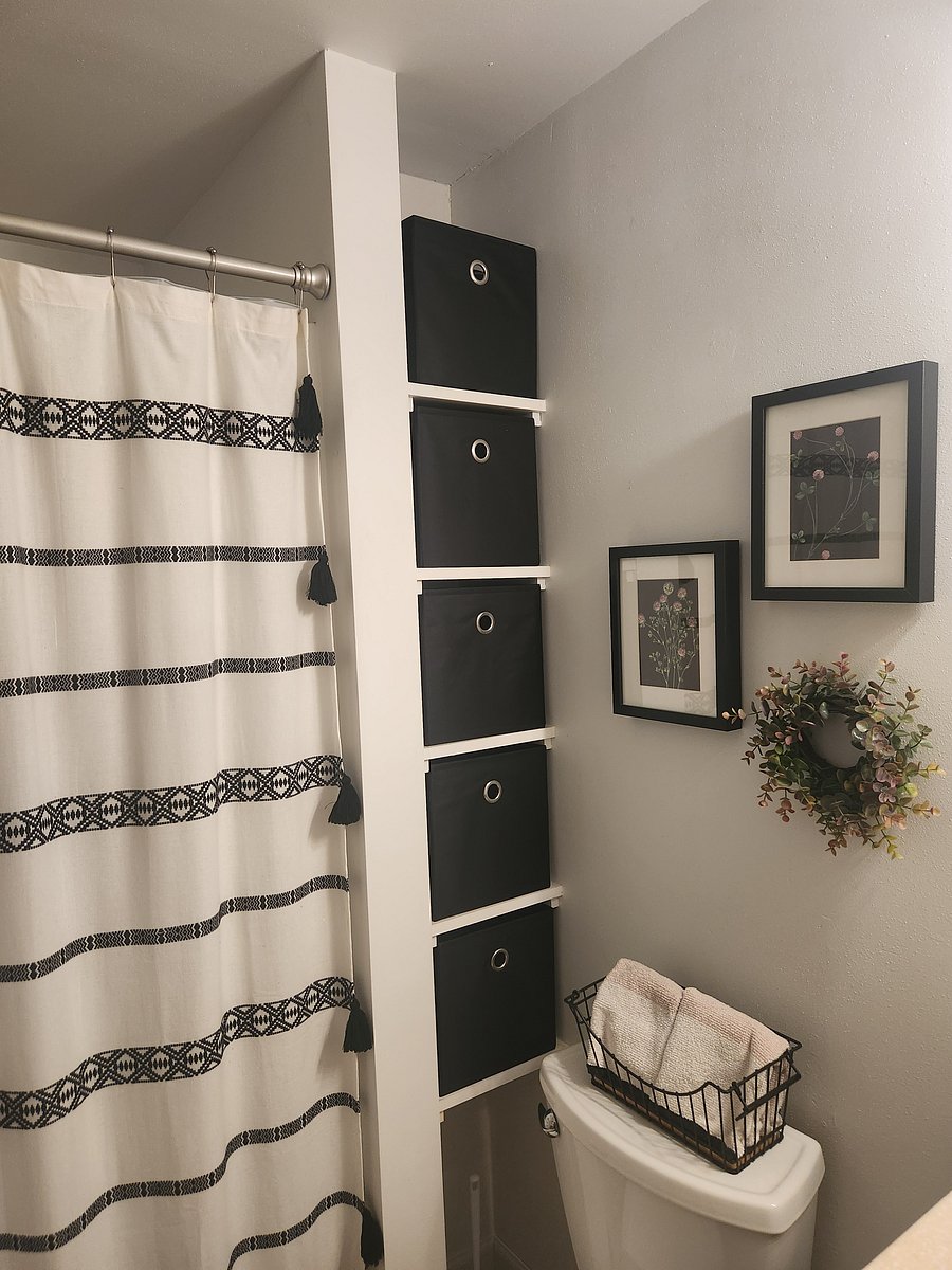 Deep soaking tub after a long day. Plenty of storage...