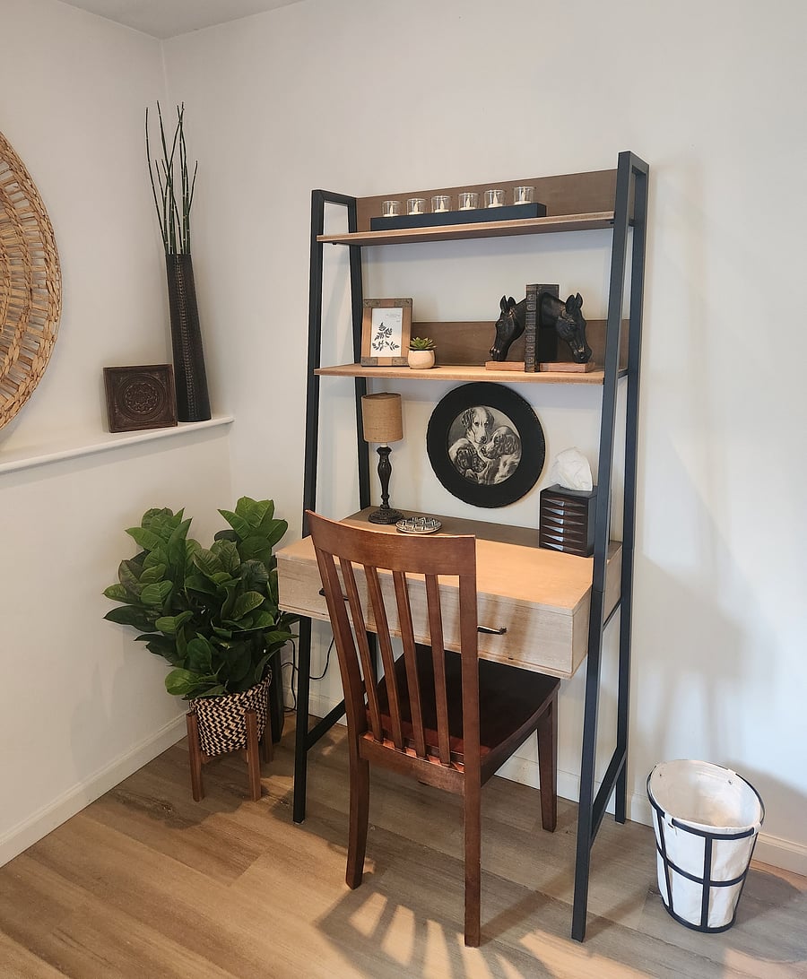Desk with drawers for your laptop.