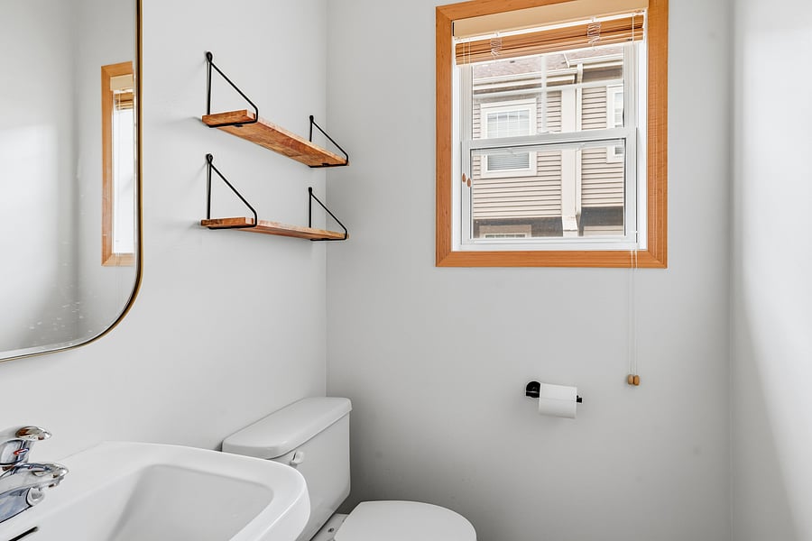 1/2 bathroom on main floor