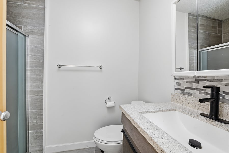 3/4 bathroom on ground level