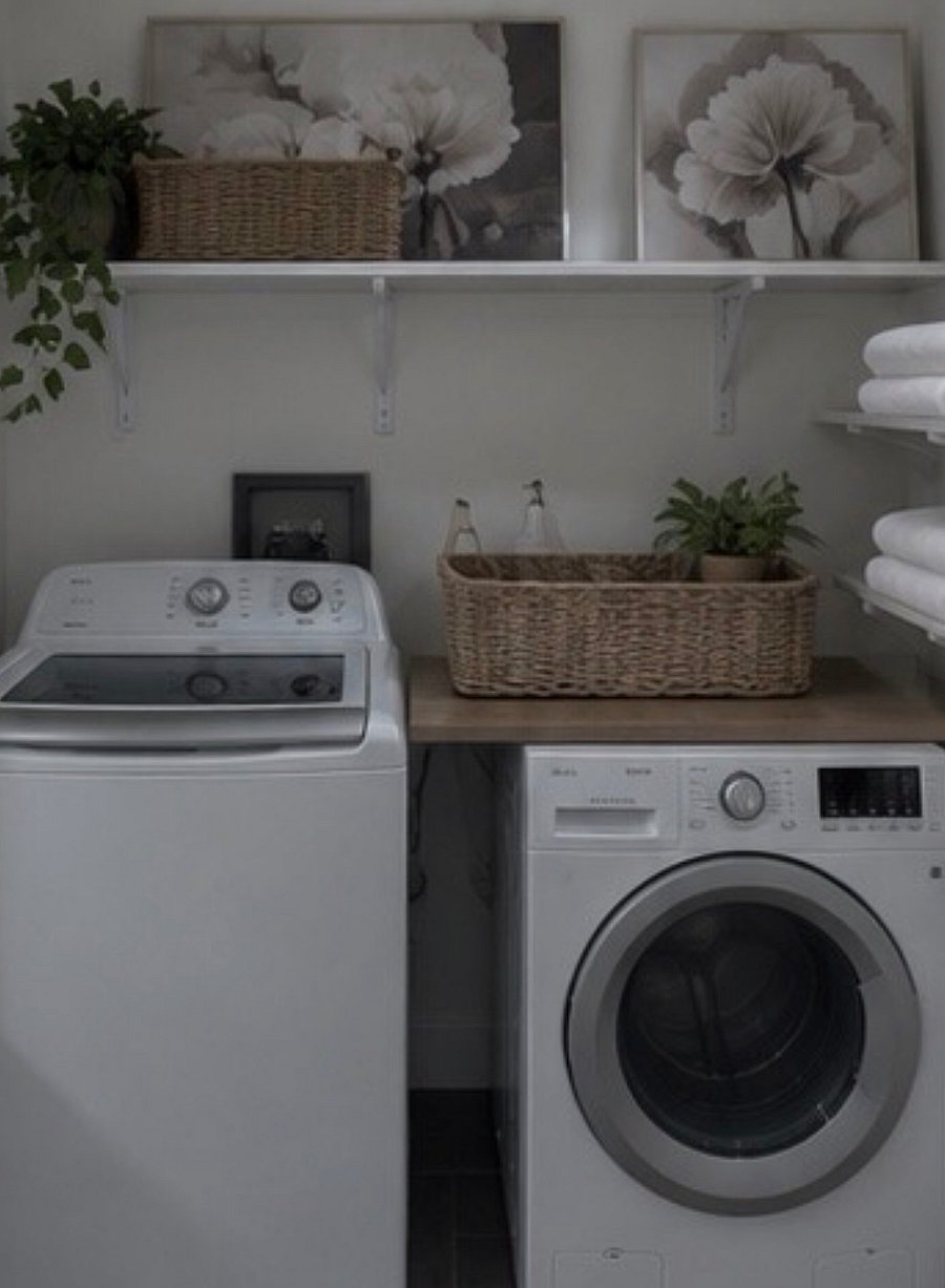 In unit washer and dryer
