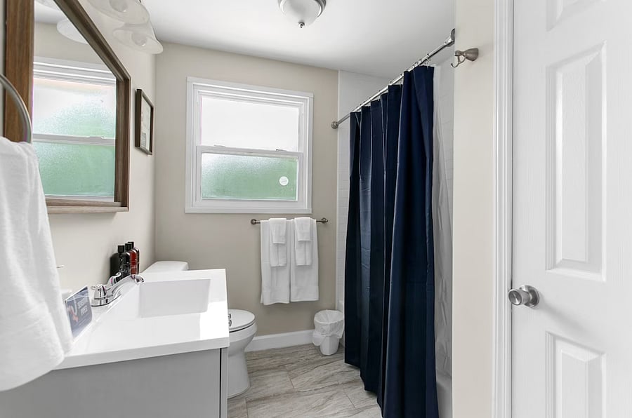 Enjoy a well-appointed bathroom with a convenient shower/tub combo, stocked with toiletries and ready to help you unwind after a long day.