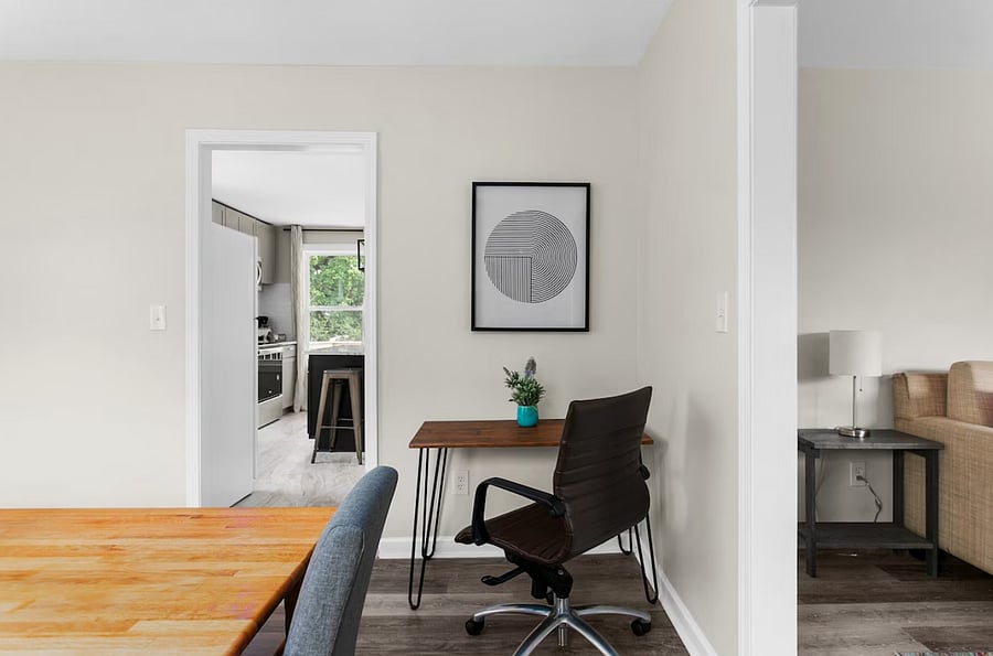 Stay productive with a dedicated workspace-perfect for catching up on emails, remote work, or planning your next day with ease.