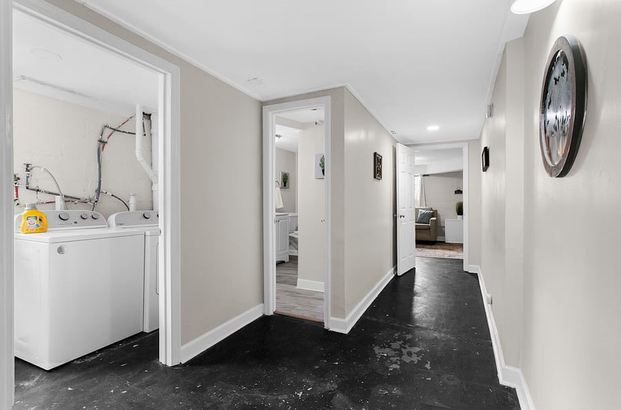 Keep your stay running smoothly with a dedicated laundry room in Unit B, complete with a washer and dryer for easy, convenient use.