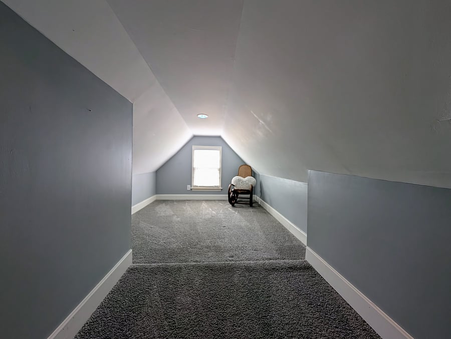 Attached flex space.
