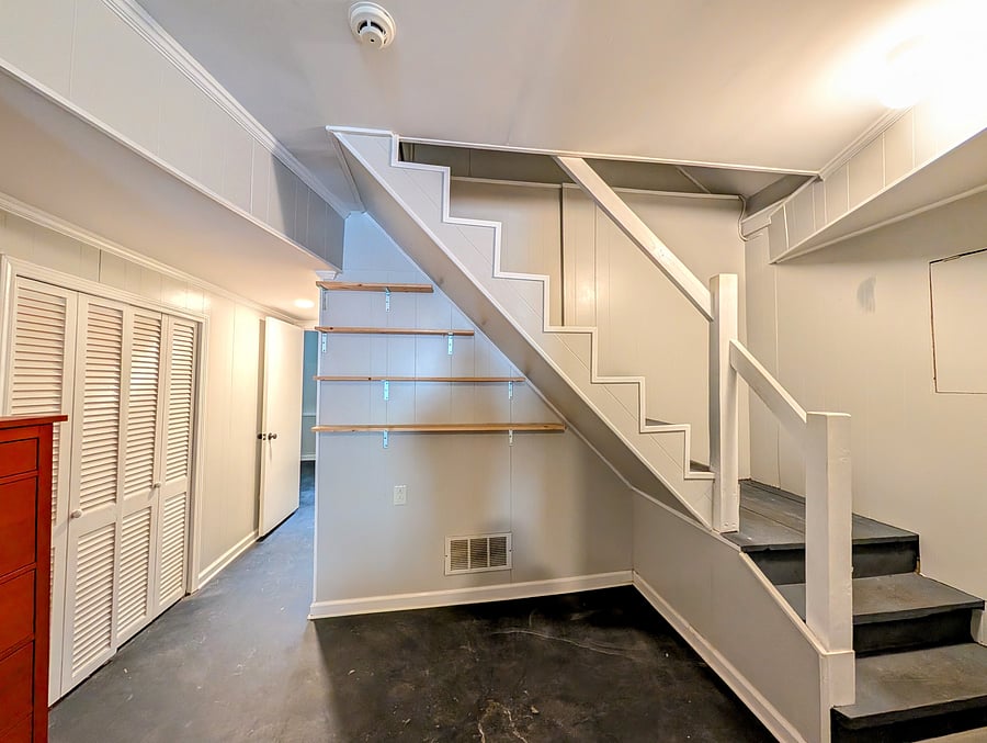Basement includes laundry room, 4th bedroom (unfurnished), and ample storage.