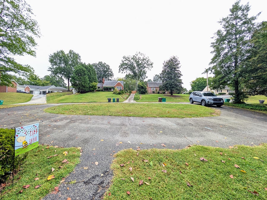 Circle driveway.