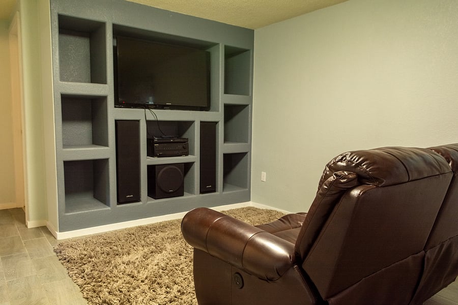 Basement living room/Entertainment area