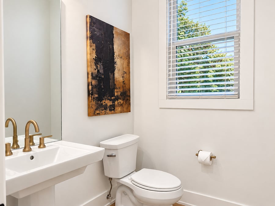 Main-level half bath
