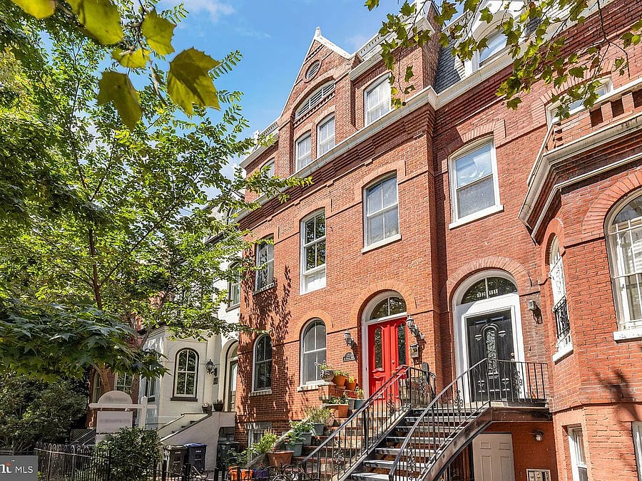 Exterior of the rowhouse