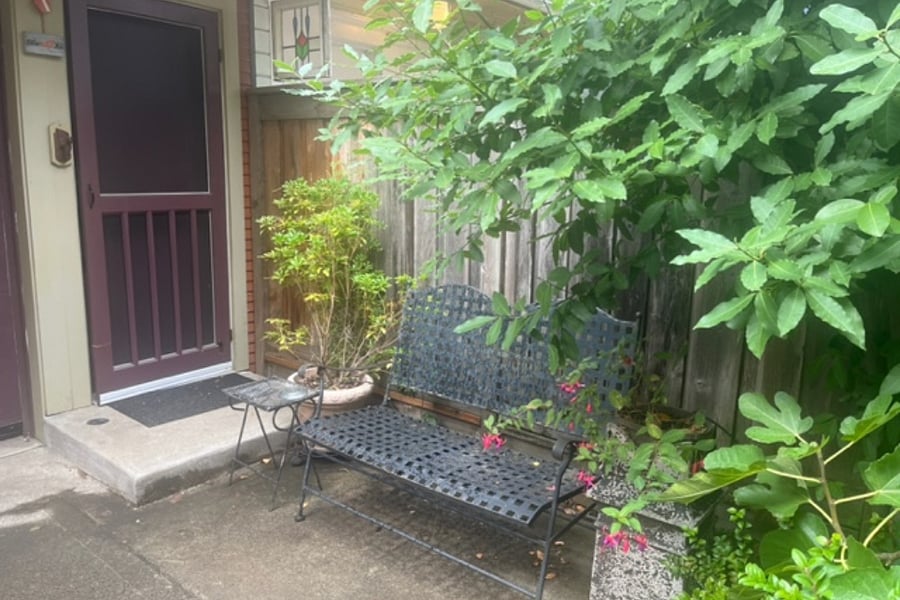 Front entry with private outdoor space