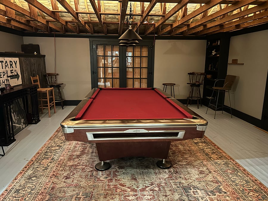 Communal area with pool table
