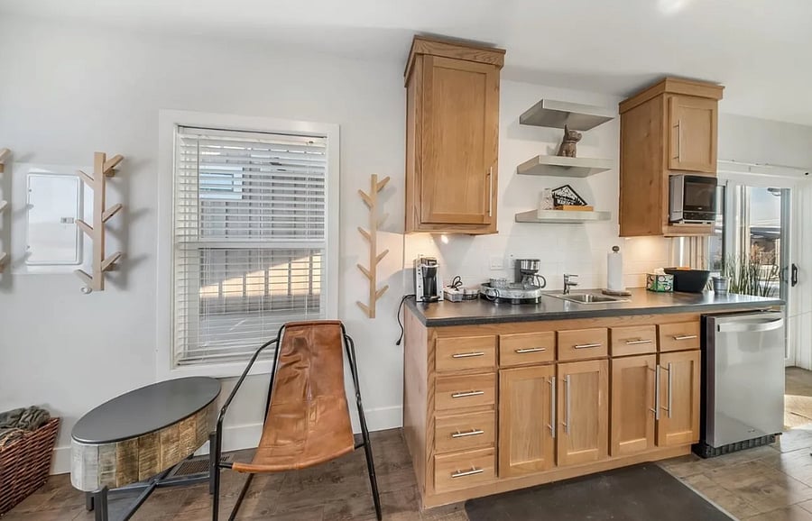 Kitchenette in Unit 2 (guest house)