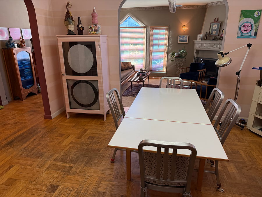 The dining room
