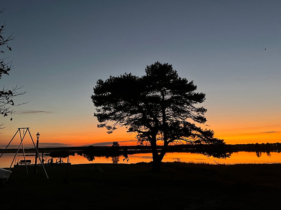 Beautiful marsh view sunsets from deck
