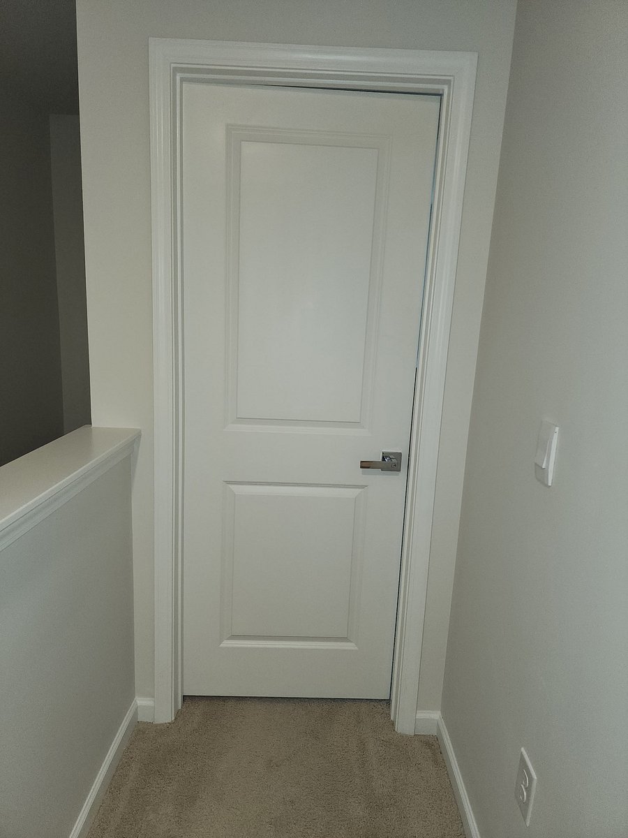 Key Lock on bedroom door.