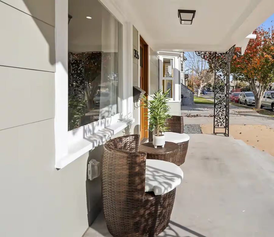 Front patio to relax and enjoy the sunshine