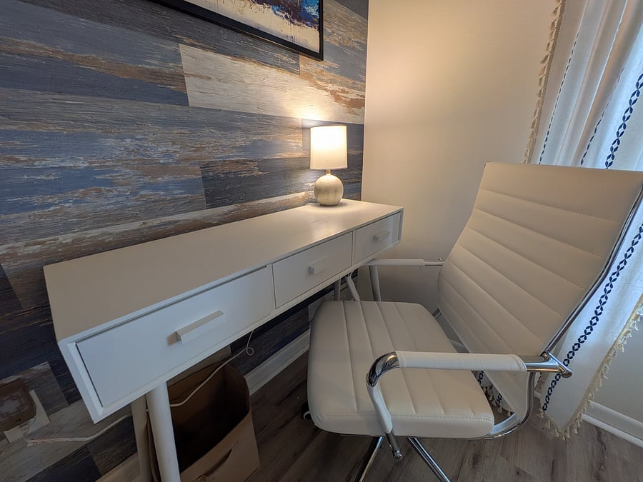 Dedicated work space for laptops or computers with high speed wifi.